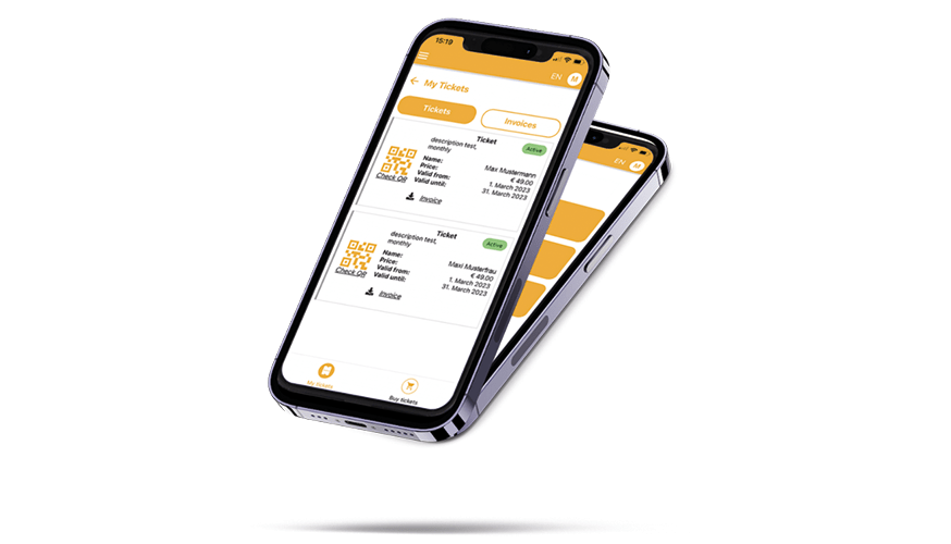 SCHEIDT&BACHMANN Mobile application for selling tickets