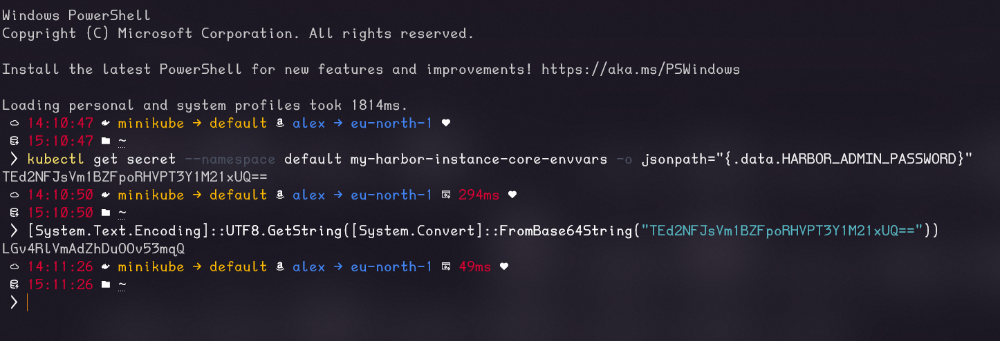 Retrieving the Administrator Password from the Secret Using kubectl